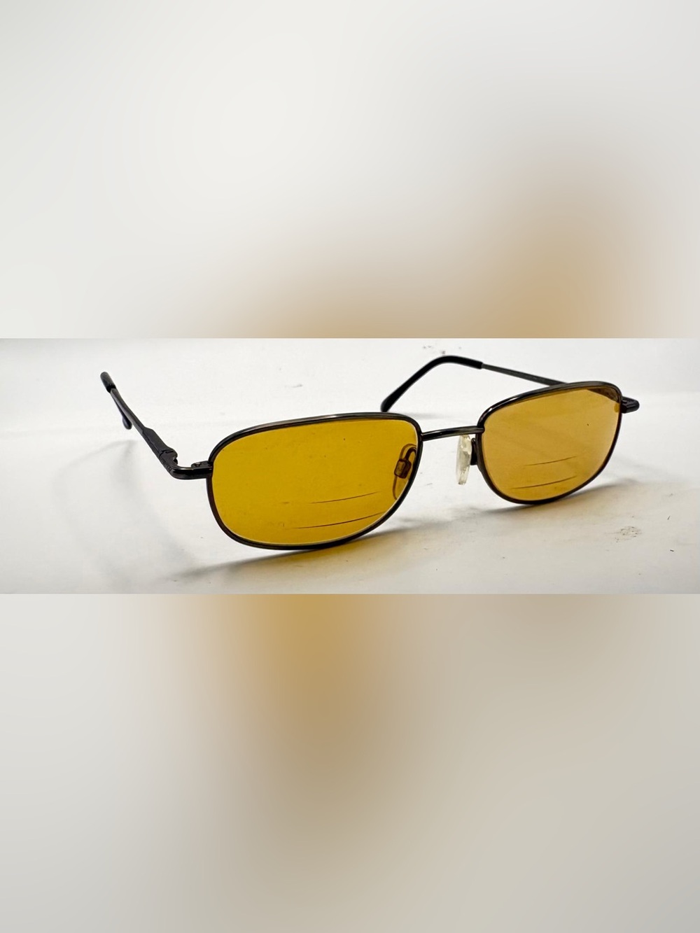Modern Icon Gunmetal Oval Metal Sunglasses Frames Only